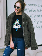 Teddy Bear Coat Faux Fur Wool Long Sleeve Shearling Jacket Coat