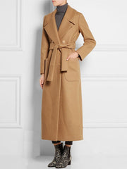 Trench Coat Overcoat Long Sleeve Wrap Coat