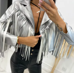 Trendy Standard Open Stitch Turn-down Collar Streetwear Jackets
