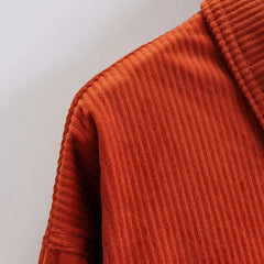 Turn Down Collar Pocket Jacket