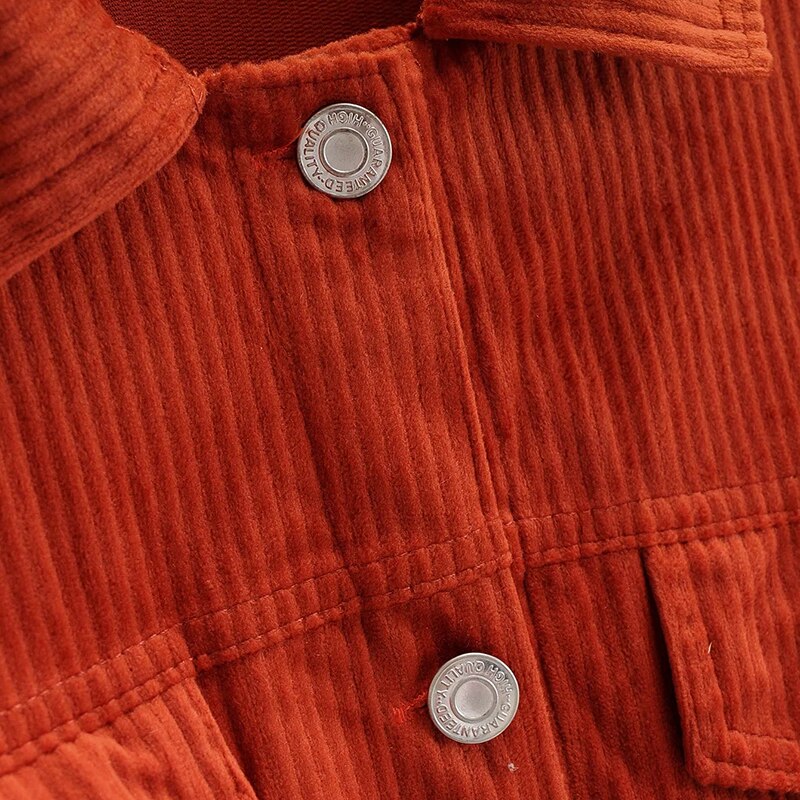 Turn Down Collar Pocket Jacket