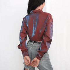 Turn-down Collar Long Sleeves Sexy Fashion Hoodies