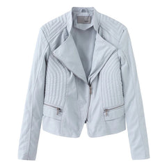Turn-down Collar Moto Biker Fashion Streetwear Jacket