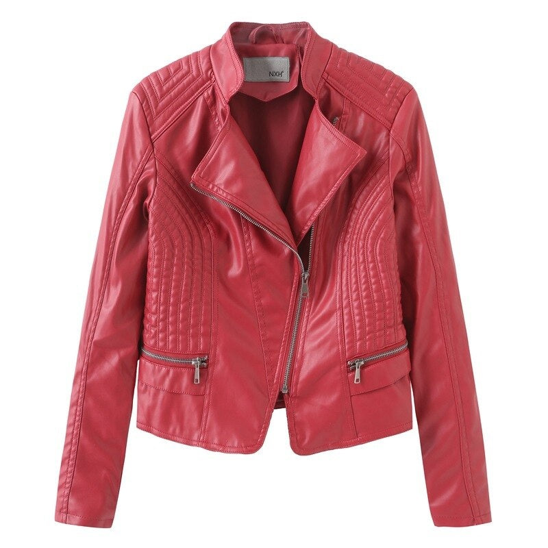 Turn-down Collar Moto Biker Fashion Streetwear Jacket