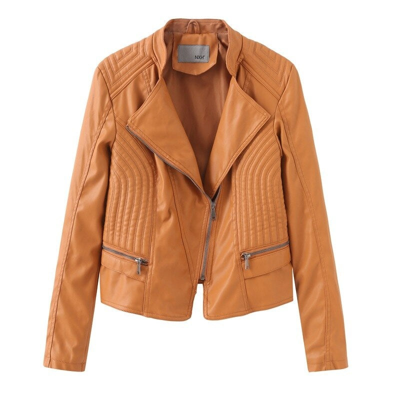 Turn-down Collar Moto Biker Fashion Streetwear Jacket