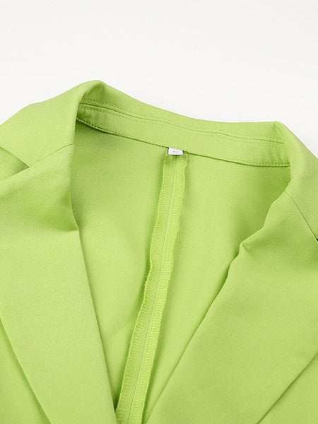 Turndown Collar Buttons Long Sleeves Pockets Polyester Lightweight Jackets