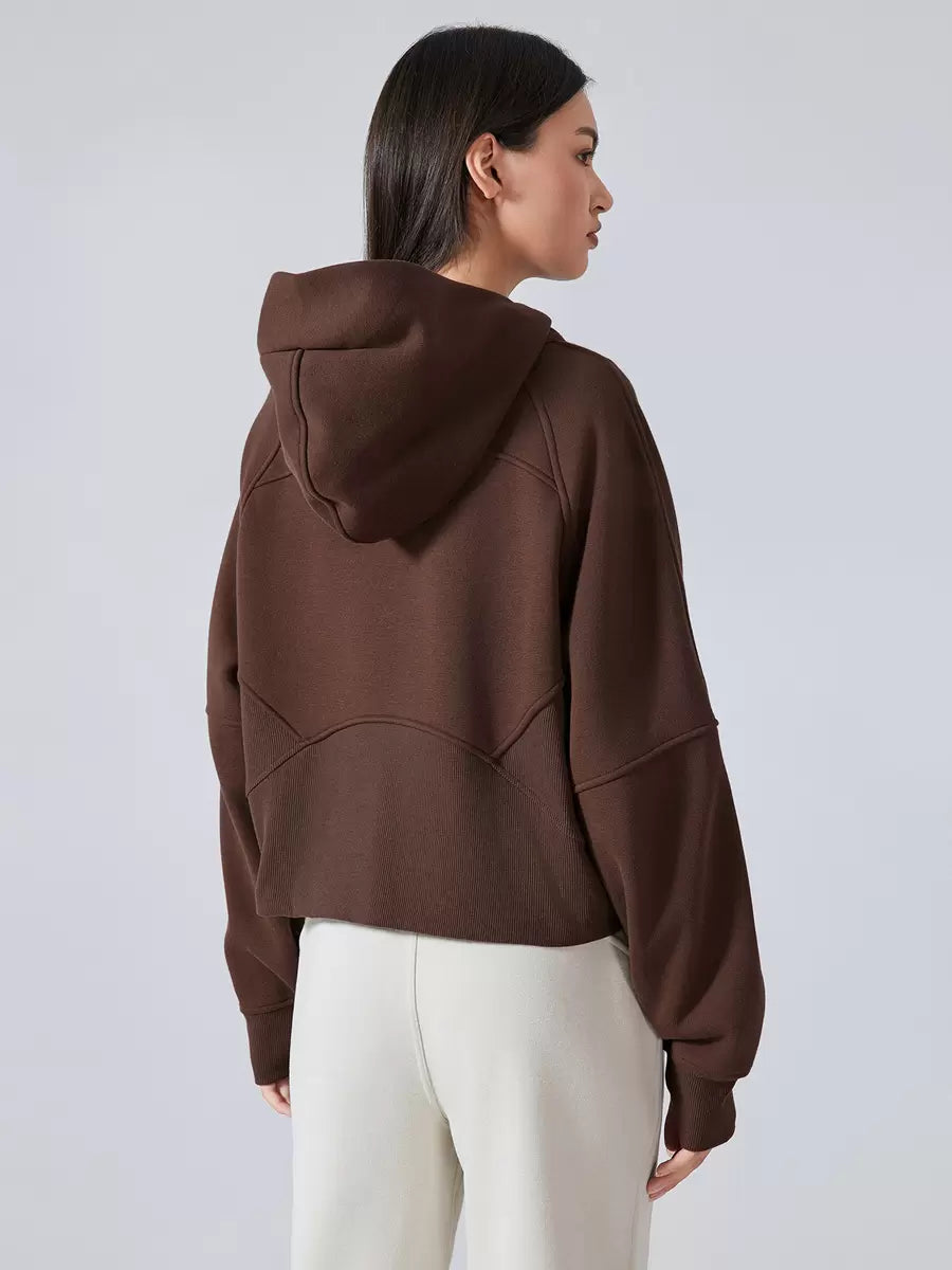 Turndown Collar Zipper Chic Indoor Long Sleeves Elegant And Vintage Jacket