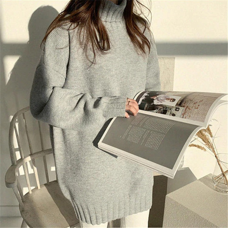 Turtleneck Warm Loose Minimalist Sweaters