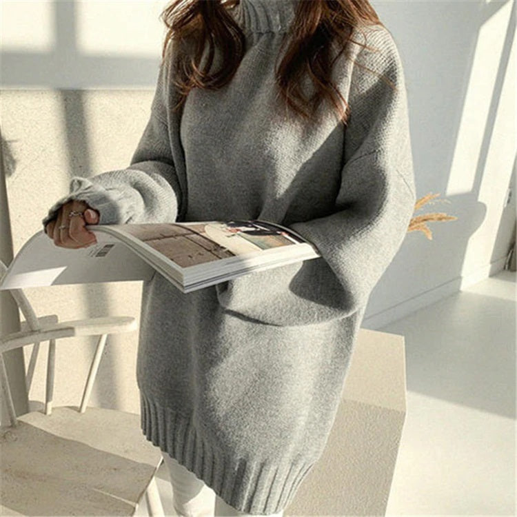 Turtleneck Warm Loose Minimalist Sweaters