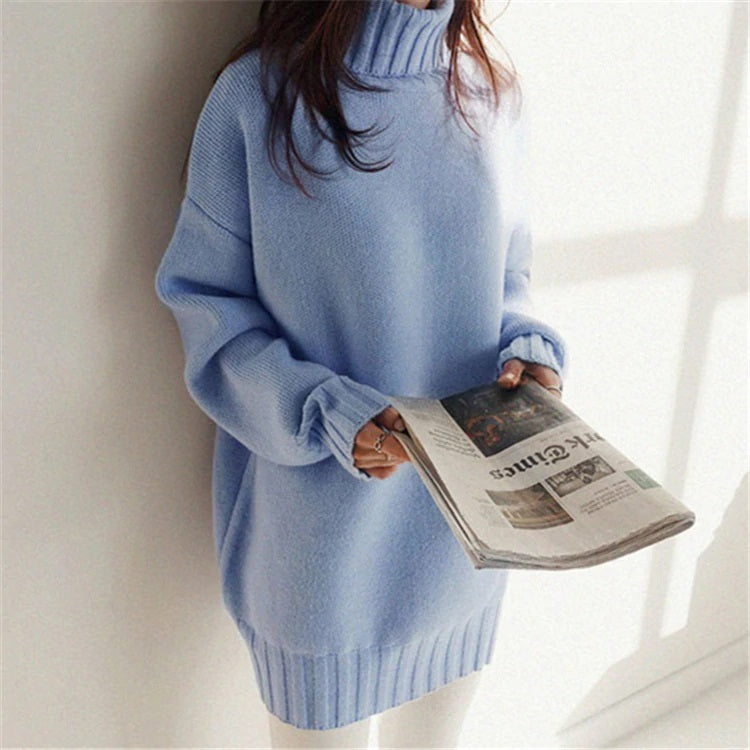 Turtleneck Warm Loose Minimalist Sweaters