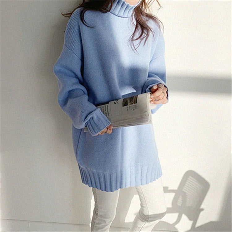 Turtleneck Warm Loose Minimalist Sweaters