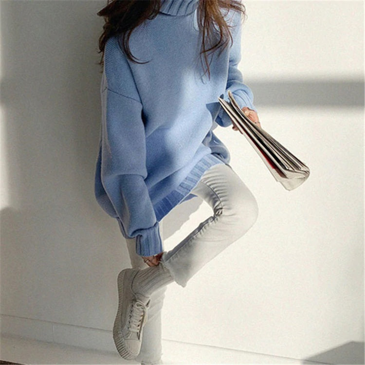 Turtleneck Warm Loose Minimalist Sweaters
