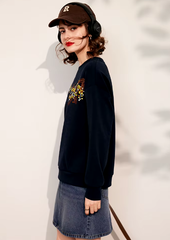 Vintage Long Sleeve Glitter Patchwork Slim Hoodies