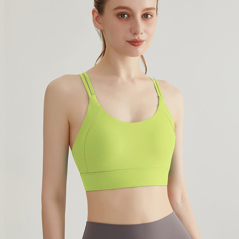 Cross back yoga tank top