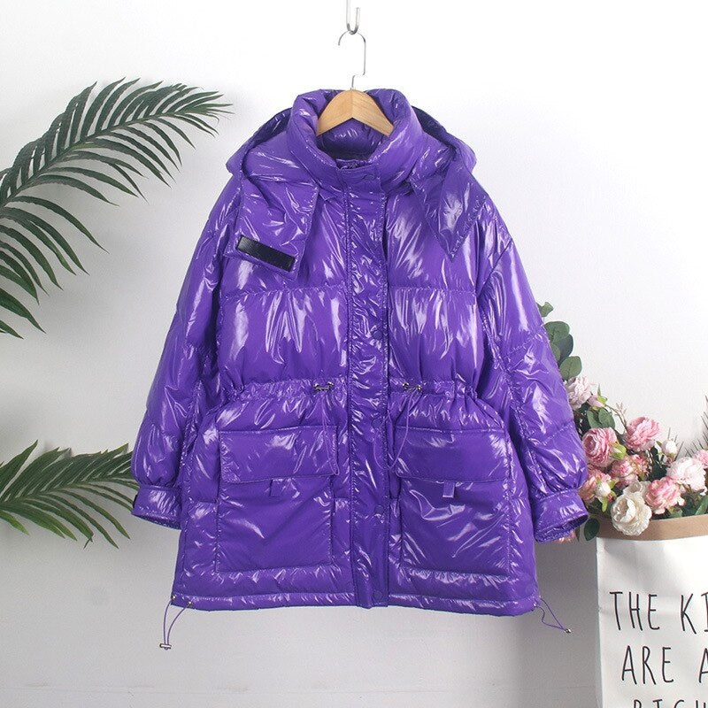 Warm hooded Casual Down Coat Oversized Thickening Jacket