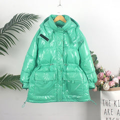 Warm hooded Casual Down Coat Oversized Thickening Jacket