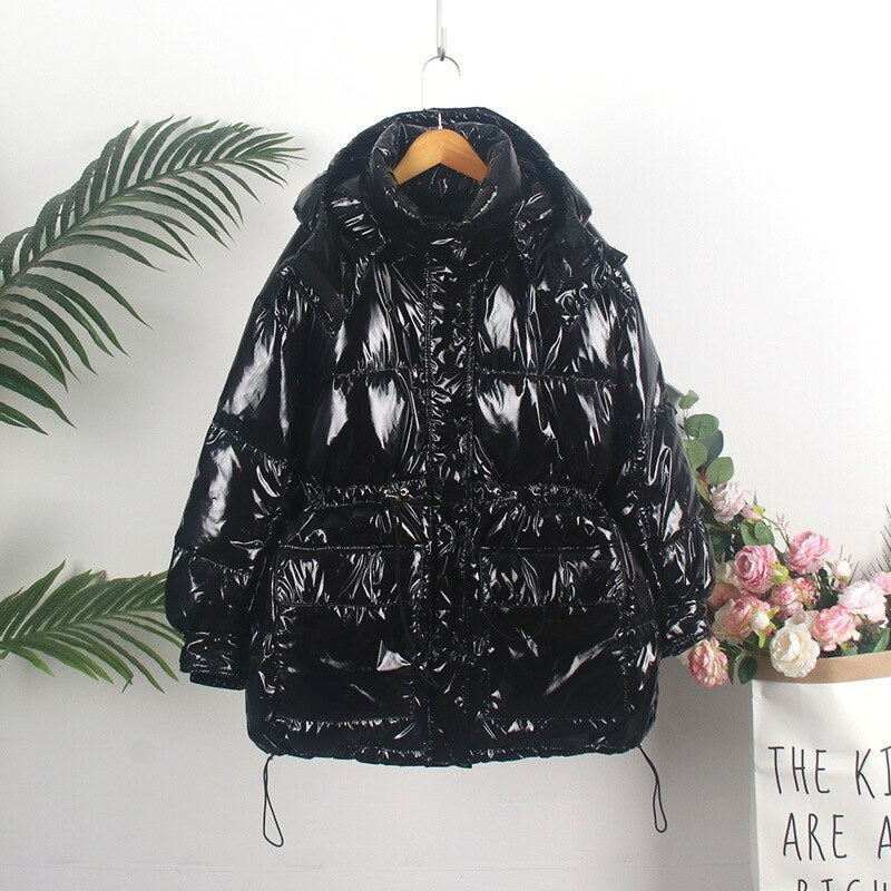 Warm hooded Casual Down Coat Oversized Thickening Jacket