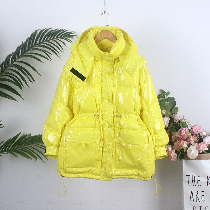 Warm hooded Casual Down Coat Oversized Thickening Jacket