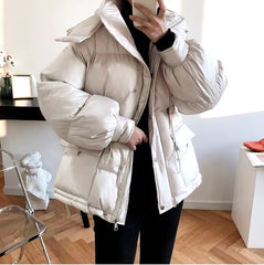 Waterproof Hooded Warm Coat Puffer Thick Parka Jacket