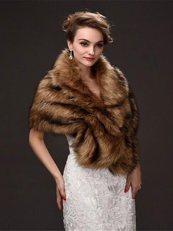 Wrap Faux Fur Shawl Wraps