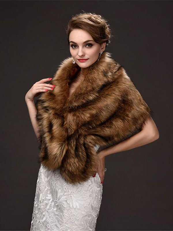 Wrap Faux Fur Shawl Wraps