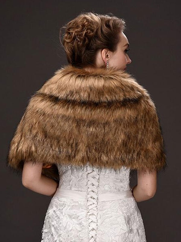 Wrap Faux Fur Shawl Wraps