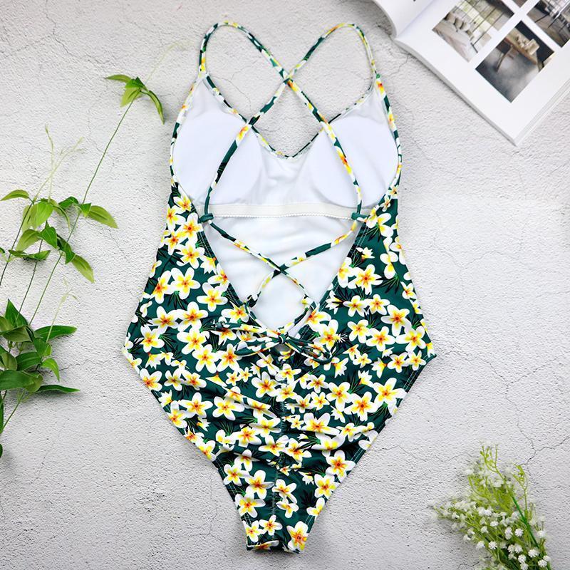 high cut thong Backless Monokini Swimsuit