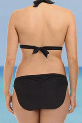 Plus Size Strappy Halter Bikini - Two Piece Set