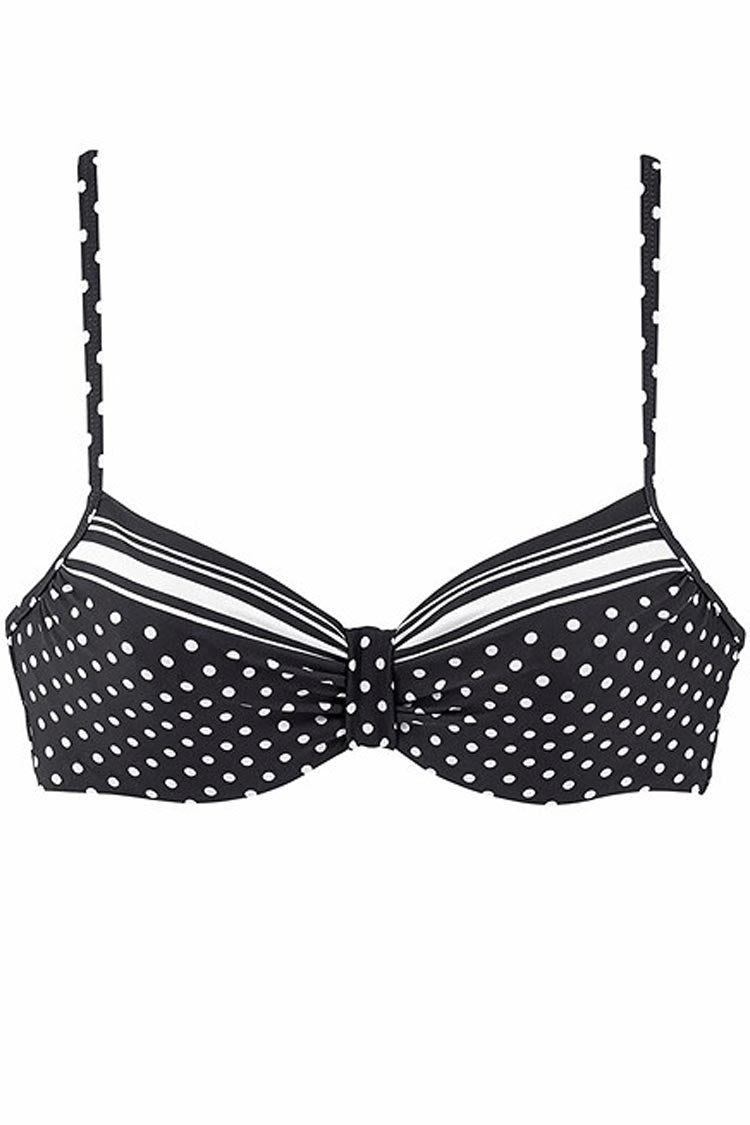 Active Polka Dot Striped Push Up Bikini - Two Piece Set