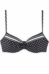 Active Polka Dot Striped Push Up Bikini - Two Piece Set