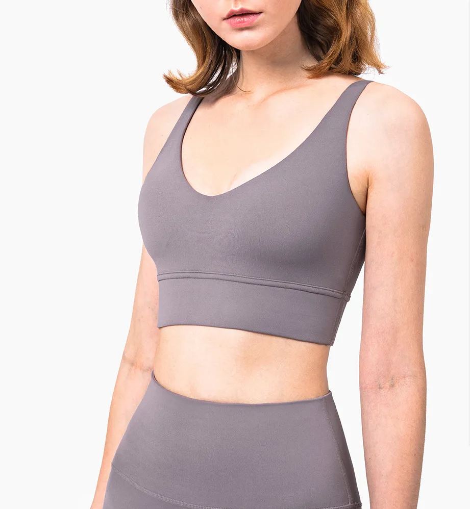 Wide-shouldered U-back gym vest